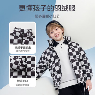 巴拉巴拉【米奇IP】儿童羽绒服新款秋冬男童女童保暖外套亲子 蓝绿色调00384 100cm【充绒量58g】