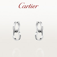 Cartier 卡地亚 love系列 B8301500 双环18K白金耳环