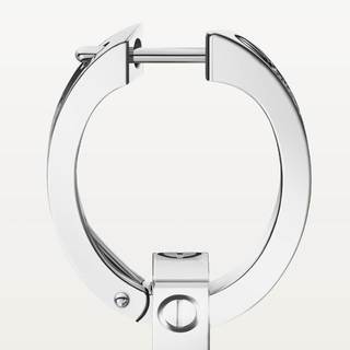 Cartier 卡地亚 love系列 B8301500 双环18K白金耳环