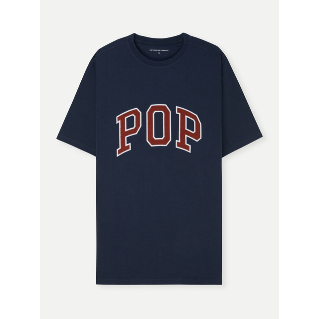 POP TRADING COMPANY 早春男宽松贴花棉质T恤 NAP颇特