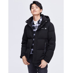 SNOWFLYING 雪中飞 男款立领连帽 鸭绒羽绒服（反季清仓）