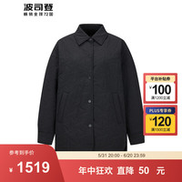 波司登秋季女士短款鹅绒羽绒服米兰秀款时尚翻领保暖休闲外套B30136012