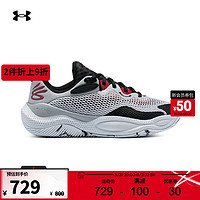 安德玛（UNDERARMOUR）春夏库里Curry Splash 24 AP男女运动篮球鞋3027262 光晕灰102 42