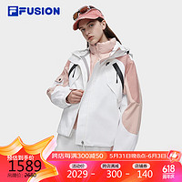 FILA 斐乐 FUSION 斐乐潮牌羽绒服两件套女2023冬时尚宽松保暖上衣