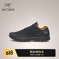 ARC'TERYX 始祖鳥 NORVAN SL GTX 輕量 男子 越野跑鞋 Black/Yukon/黑/育空黃 7.5