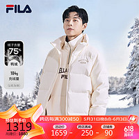 FILA 斐乐 官方情侣款羽绒服外套2023冬男女装运动休闲保暖连帽上衣 