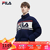 FILA 斐乐 官方情侣款羽绒服鸭绒2023冬复古立领加厚上衣男女