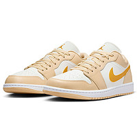 NIKE 耐克 篮球鞋女子AJ1乔1JORDAN 1运动鞋春夏DC0774-170白/赭黄36.5