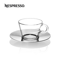 NESPRESSO 浓遇咖啡 View 系列卡布奇诺咖啡杯套装 透明玻璃咖啡杯带碟