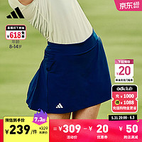 adidas高尔夫运动裙裤女大童儿童春季阿迪达斯IU3516 学院藏青蓝 164CM