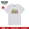 MOSCHINO SS24儿童Bubble Dragon龙年泡泡龙印花徽标童装短袖 白色 6A