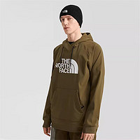 THE NORTH FACE 北面 衛衣情侶款戶外保暖加絨連帽衫3M4E 綠色/37U  M