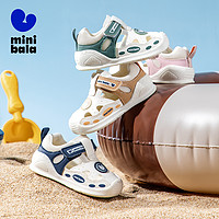 迷你巴拉巴拉 MiniBala迷你巴拉幼童夏季新款镂空舒适透气学步鞋儿童防踢运动鞋