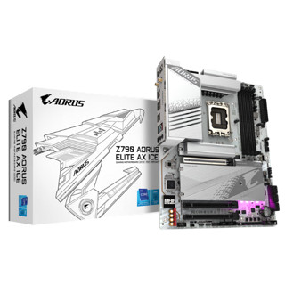 【免24期息】技嘉（GIGABYTE）Z790 主板白色冰雕/小雕 支持英特尔CPU i7 i9 Z790 A ELITE AX ICE【冰雕大板】 全新14/13代主板单品