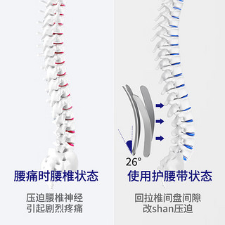 Wspen护腰带腰间盘突出腰带腰肌劳损腰托腰椎间盘突出腰部支撑腰围 XL码：2尺9<腰围≤3尺5 XL码 200斤以上 腰围3尺2-3尺8