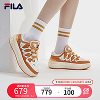 FILA 斐乐女鞋CARROT摩登板鞋2024春季萝卜鞋休闲运动鞋 胡椒橙/白中白-OA 39