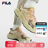 FILA 斐乐FERN女鞋摩登运动鞋秋款户外风老爹鞋休闲鞋 黄水泥/枫糖-CM 35.5