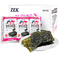 88VIP：ZEK 原味烤海苔5g*18包儿童宝宝即食寿司紫菜儿童休闲韩国零食