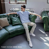 TOMMY HILFIGER 鄭云龍同款Tommy24春夏男凈色微肌理T恤POLO衫34775