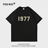 FOG RIO 重磅原创设计2024潮牌纯棉重磅短袖T恤男女纯棉t