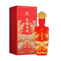 WULIANGYE 五粮液 仙林生态酒业 龙赐吉祥52度500ml绿豆酒龙年礼盒 52度 500mL 1瓶 中国红