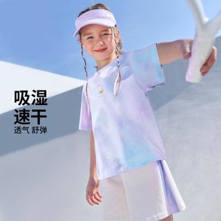 【速干吸汗运动服】网眼透气网球服儿童短袖t恤中裤夏装女童套装