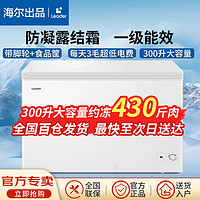 百亿补贴：Leader 海尔冰柜一级能效统帅300升家用商用卧式大容量冷柜抑菌钢板内胆