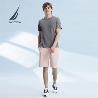 诺帝卡（NAUTICA）【商场同款】男装夏季款休闲百搭纯棉亲肤情侣短袖T恤男VC2201
