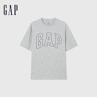 移动端、京东百亿补贴：Gap 盖璞 男装2024夏新款撞色logo圆领短袖T恤上衣544465