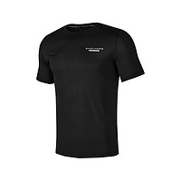 SKECHERS 斯凯奇 短袖男 2024夏季新款速干健身运动T恤时尚透气跑步短袖 碳黑