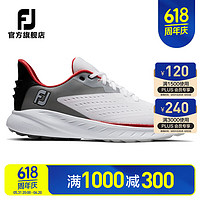 FootJoy高尔夫球鞋FJ男士Flex XP运动轻量舒适透气防滑缓震golf无钉鞋子 白/黑/红56277 7=40码