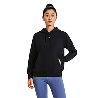 安德玛 UNDERARMOUR）秋冬Rival女子抓绒连帽训练运动卫衣1379500 栗色600 L