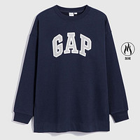 Gap 盖璞 女装春秋款LOGO加绒套头卫衣470905时尚休闲上衣