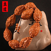 盘道 橄榄核手串2.1大籽万佛朝宗满工雕刻天上人间橄榄核雕文玩把件链 2.0*3.3cm