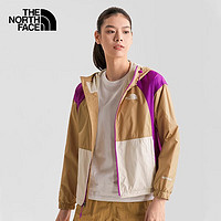 THE NORTH FACE 北面 防晒服外套女士春夏款户外运动休闲防泼水防风夹克|81O1 卡其色/81O1-QK9 L