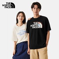 THE NORTH FACE 北面 TheNorthFace北面短袖T恤情侶山夏印花透氣520愛心戶外新款|8CSZ