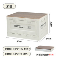 雷仕特户外露营收纳箱侧开门野营木盖折叠箱车载后备箱储物箱杂物收纳盒