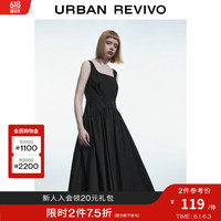 UR秋季新款女装时尚气质无袖方领初恋裙宝藏连衣裙UWU730015