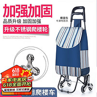 天喜(TIANXI)轻便买菜手拉车购物车爬楼折叠小拖车小推车拉杆车家用便携购物车 豪华加大款【水晶爬楼轮+底板】