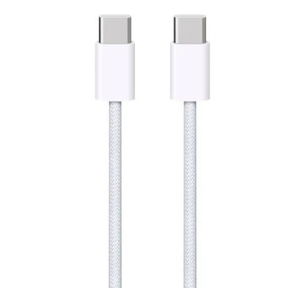 Apple 苹果 15织数据线iphone15priMax/plus手机快充线双Type-c接口织线ipad充电器适配器套装20W 1米数据线
