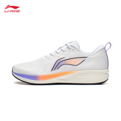 lining李宁赤兔6跑步鞋男子反光轻量竞速运动鞋armt015标准白荧光星耀