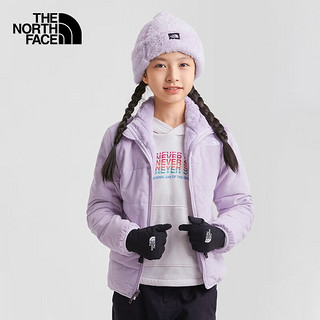 THE NORTH FACE北面童装女童棉服两面穿抓绒外套保暖秋冬|7WQZ 6S1/紫色 160/XL