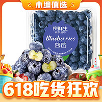 6日0点：Mr.Seafood 京鲜生 国产蓝莓 4盒装 约125g/盒 14mm+