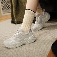 可颂361°女鞋子运动鞋2024年春透气网面休闲鞋百搭老爹鞋
