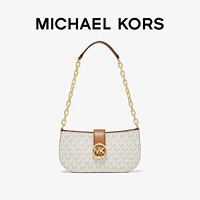 MICHAEL KORS 迈克·科尔斯 Carmen 女士小号老花新月包单肩包