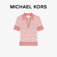 MICHAEL KORS 迈克·科尔斯 女士 POLO 领条纹针织衫