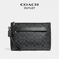 COACH 蔻馳 奧萊男士時尚經典CARRYALL手拿包