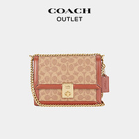 COACH 蔻驰 奥莱女士经典标志HUTTON单肩包