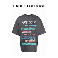 WE11DONE 男女通用logo印花超大款T恤FARFETCH发发奇