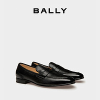 BALLY 巴利 男士黑色SUISSE皮革乐福鞋6304688